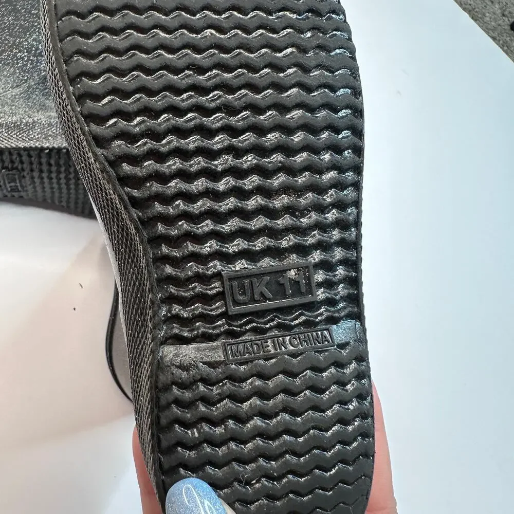 Hunter Black Glitter Rubber Rain Boots